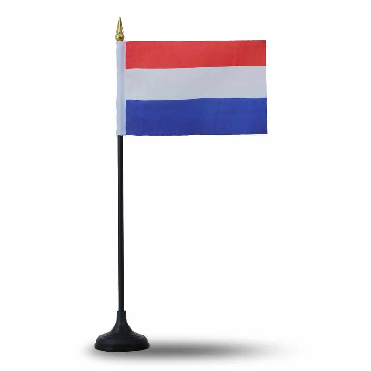 Mini Handfahnen mit Tischständer Fuß 10 Stück Set "Niederlande" Holland Netherlands EM WM Flaggen Fa