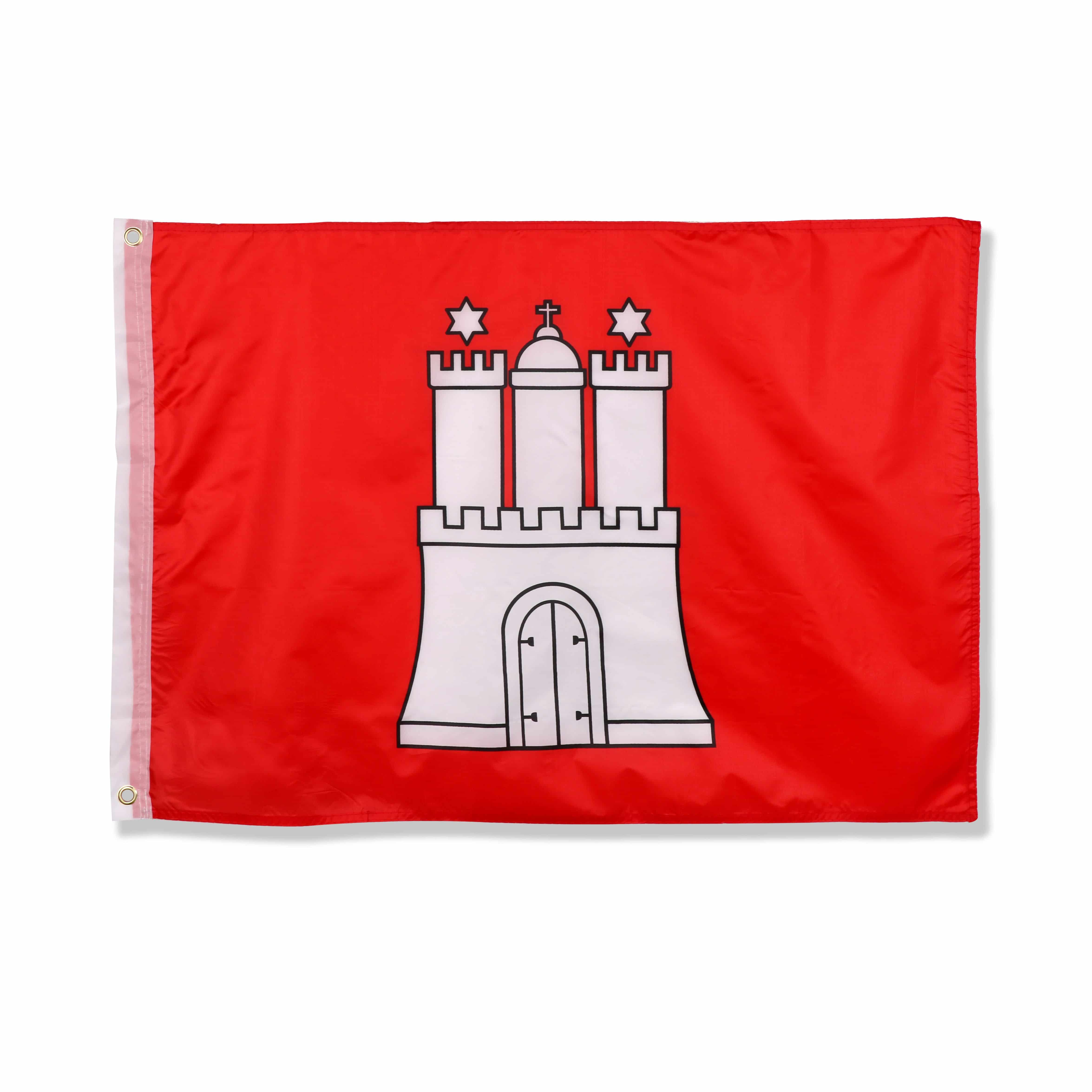 Fahne Flagge Hamburg rot weiss rot 50 x 70 cm