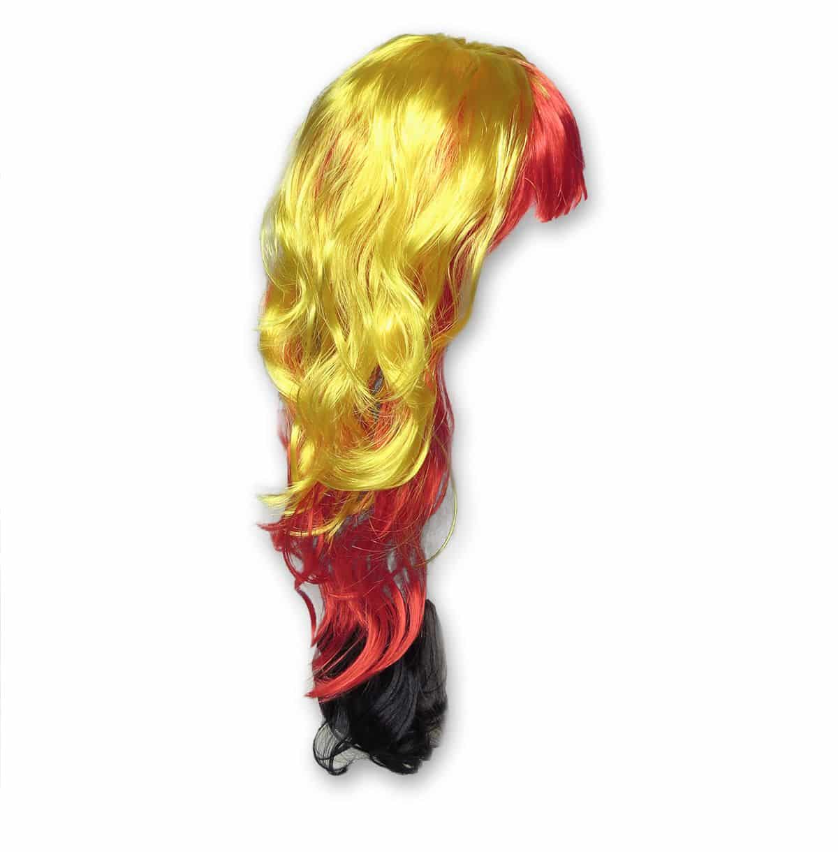 Kunsthaar Perücke lange Haare Locken Fee Elfe Fasching Karneval
