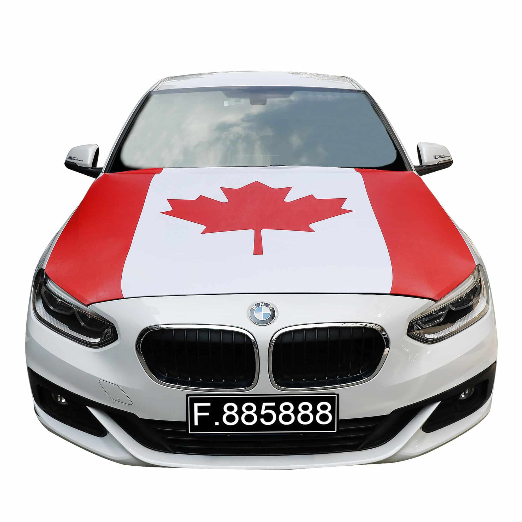 EM Fußball "Kanada" Canada Motorhauben Überzieher Auto Flagge Fahne
