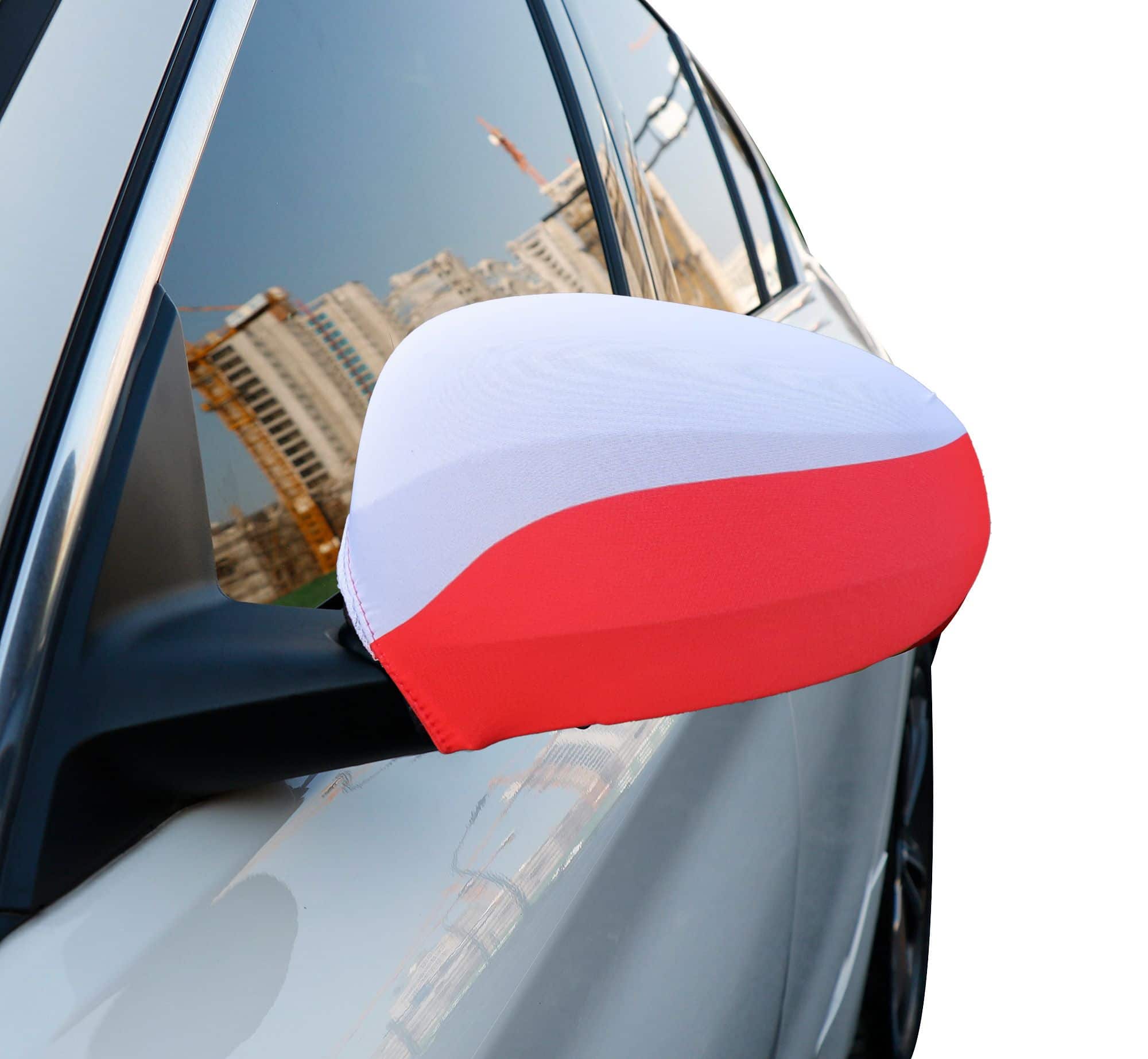 Auto Außenspiegel Fahne Set "Polen" Poland Polska Bikini Flagge EM WM