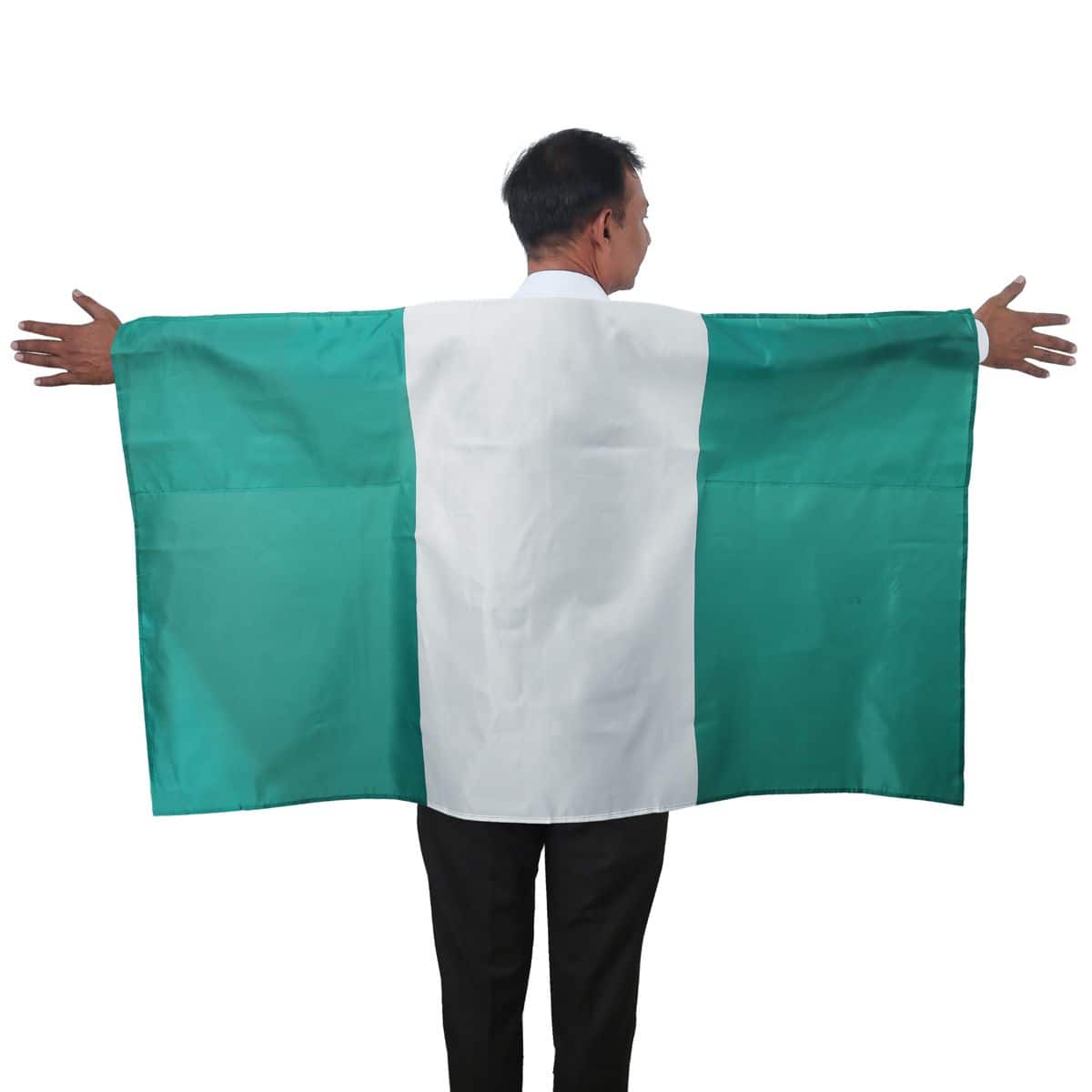 Fan Poncho "Nigerien" Nigeria Umhang Flagge Fußball WM Länder Cape