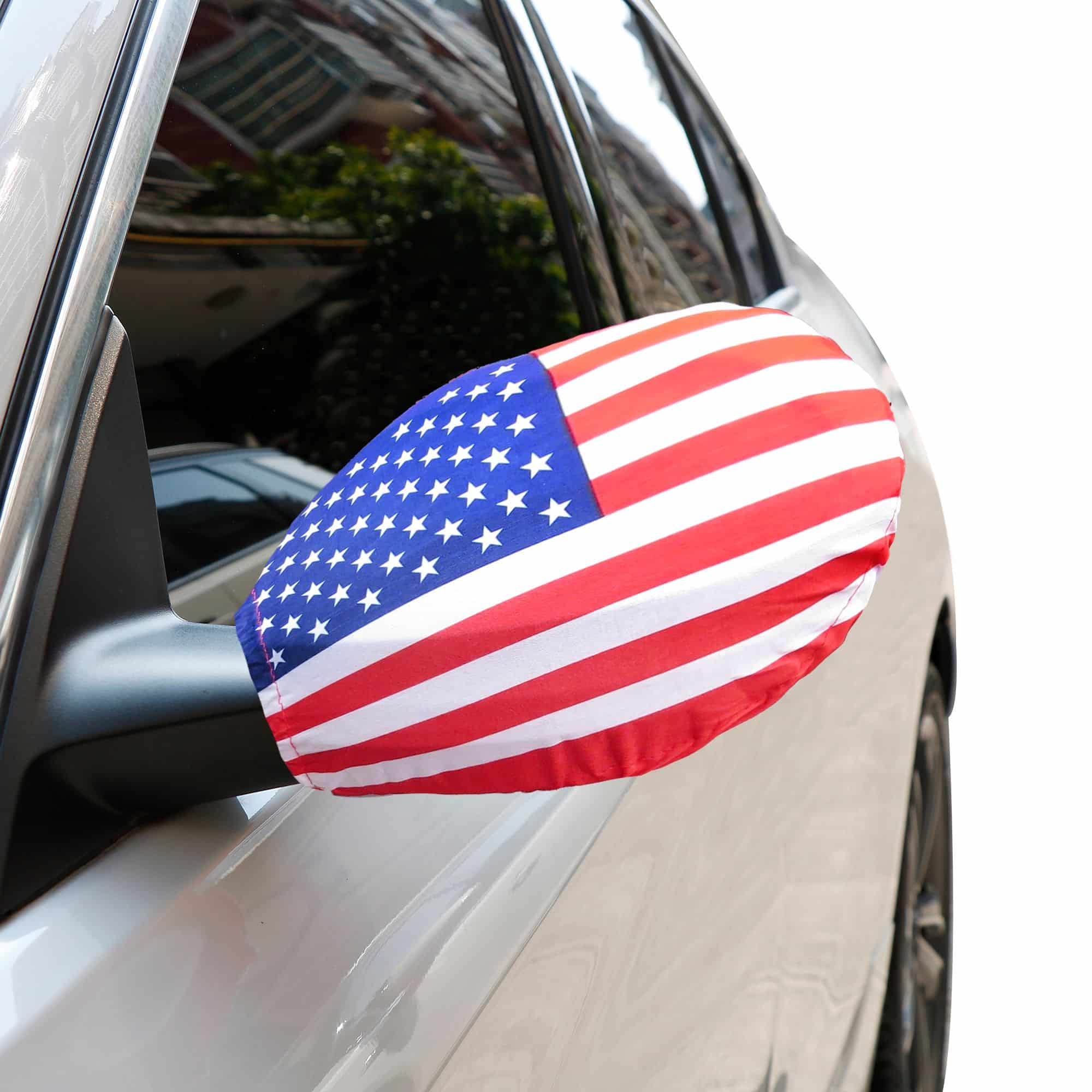Auto Außenspiegel Fahne Set "USA" Amerika America Bikini Flagge EM WM