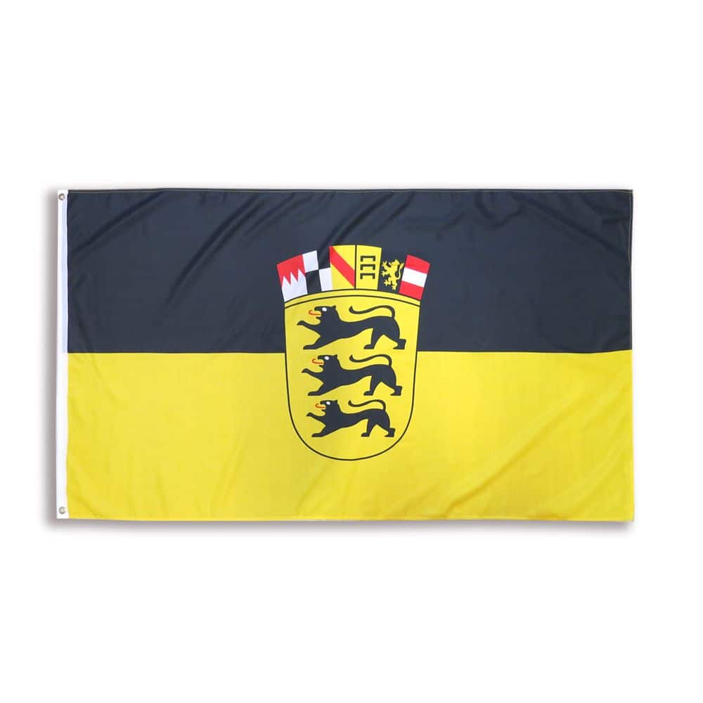 Baden Württemberg Fahne Flagge 90 x 150 cm Fanartikel Hissfahne Ösen