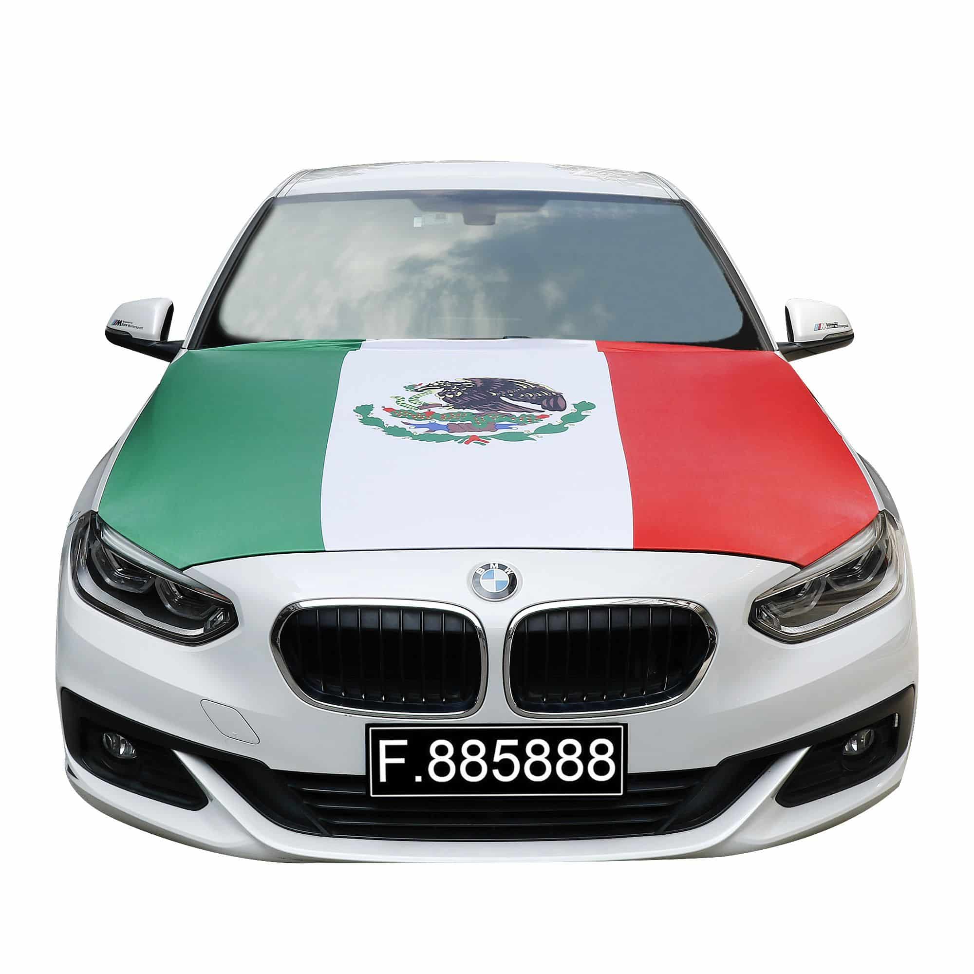 EM Fußball "Mexiko" Mexico Motorhauben Überzieher Auto Flagge Fahne