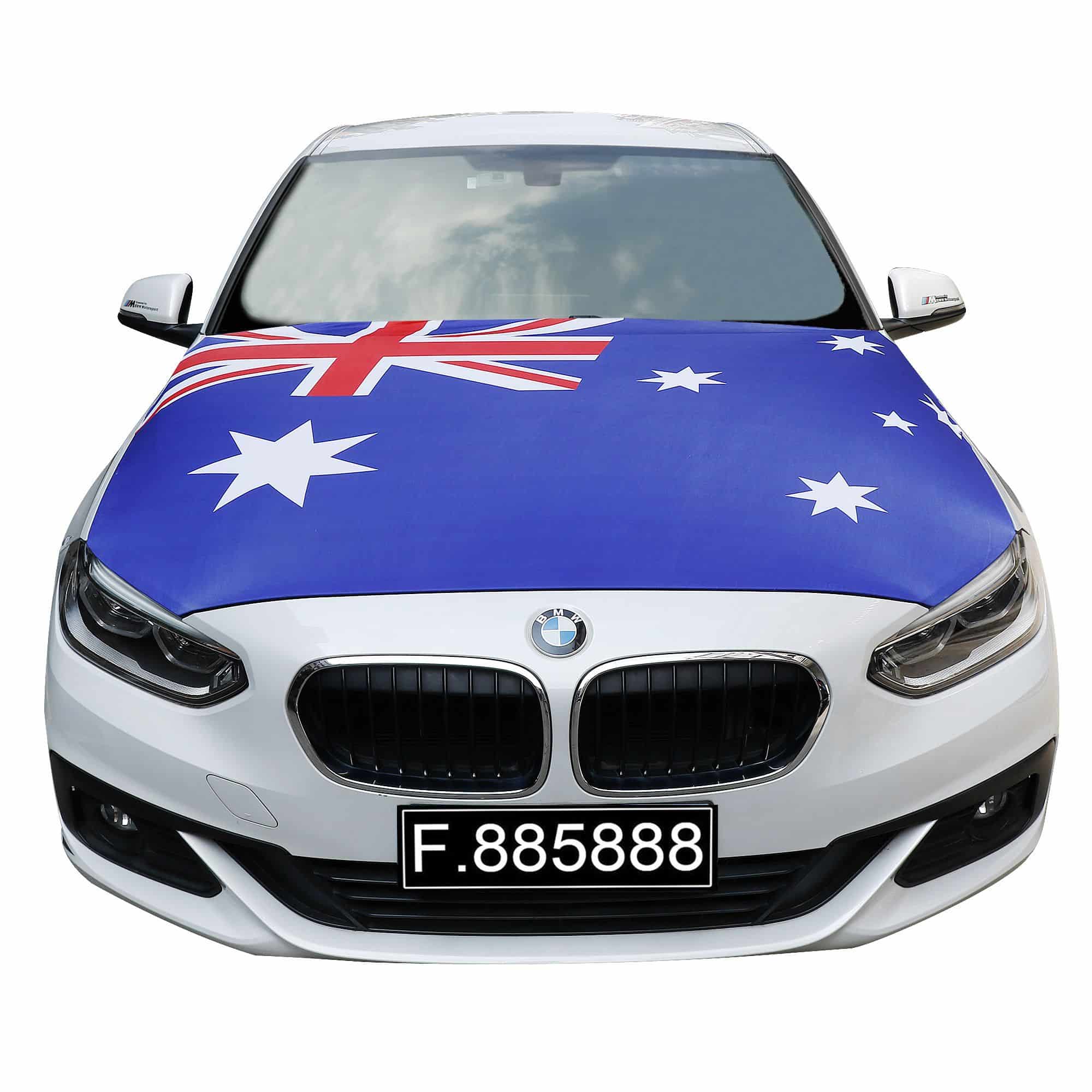 EM Fußball "Australien" Australia Motorhauben Überzieher Auto Flagge Fahne