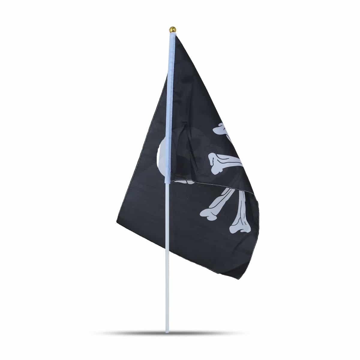 10er Set Fahne Flagge Winkfahne "Totenkopf" Skull Handfahne EM WM