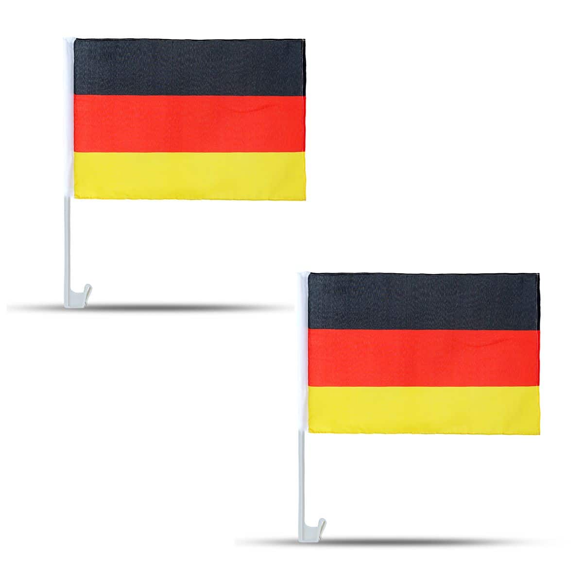 2er SET "Auto Flagge" Fahne WM Länder Fußball Fan