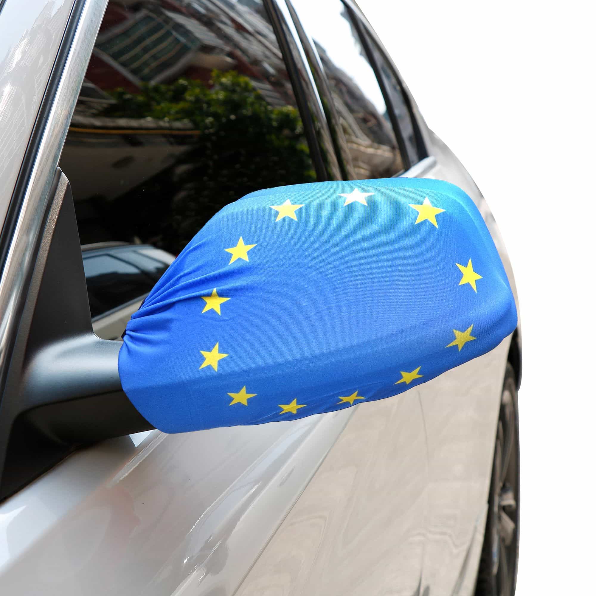 Auto Außenspiegel Fahne Set "Europa" Europe Bikini Flagge EM WM