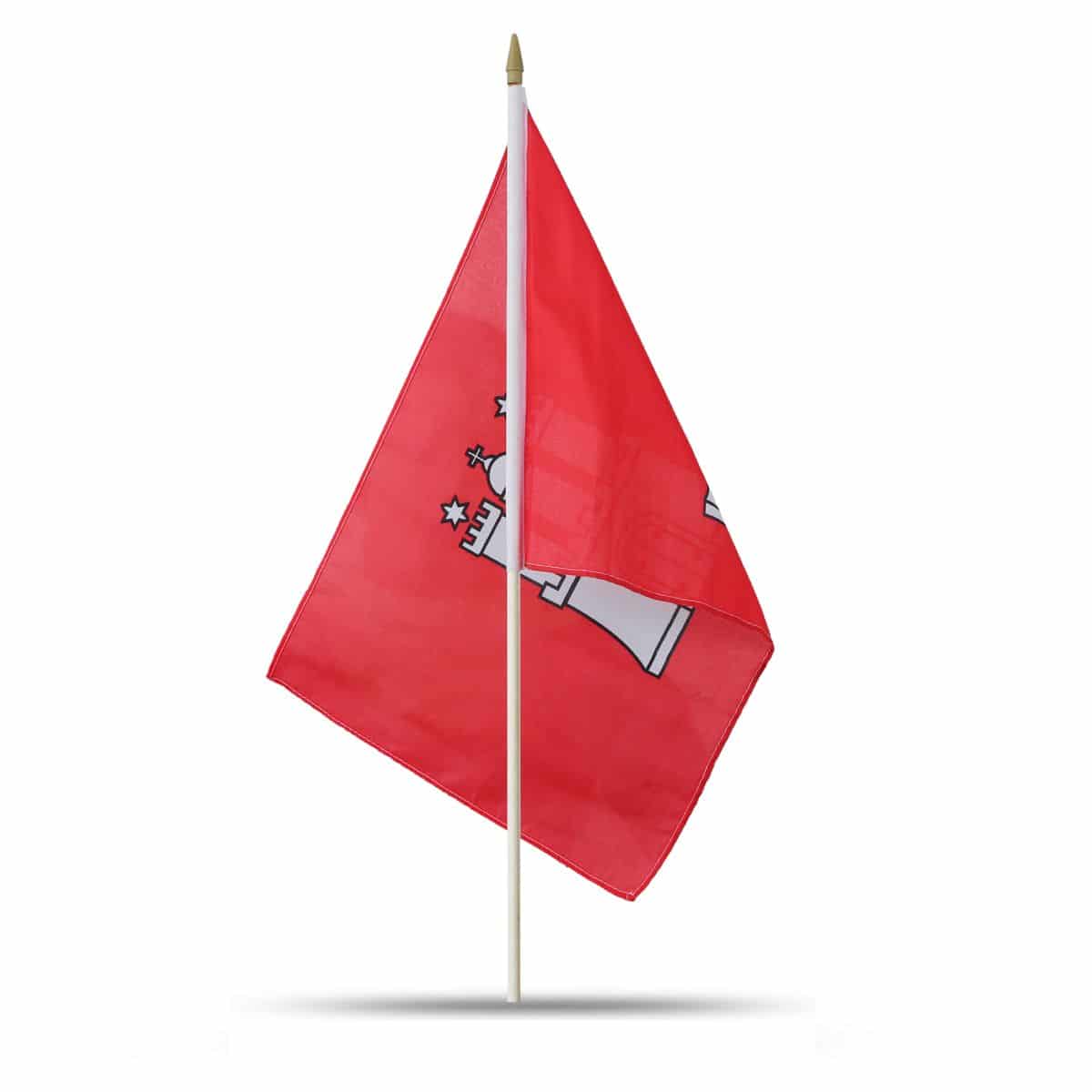 10er Set Fahne Flagge Winkfahne "Hamburg" Handfahne EM WM