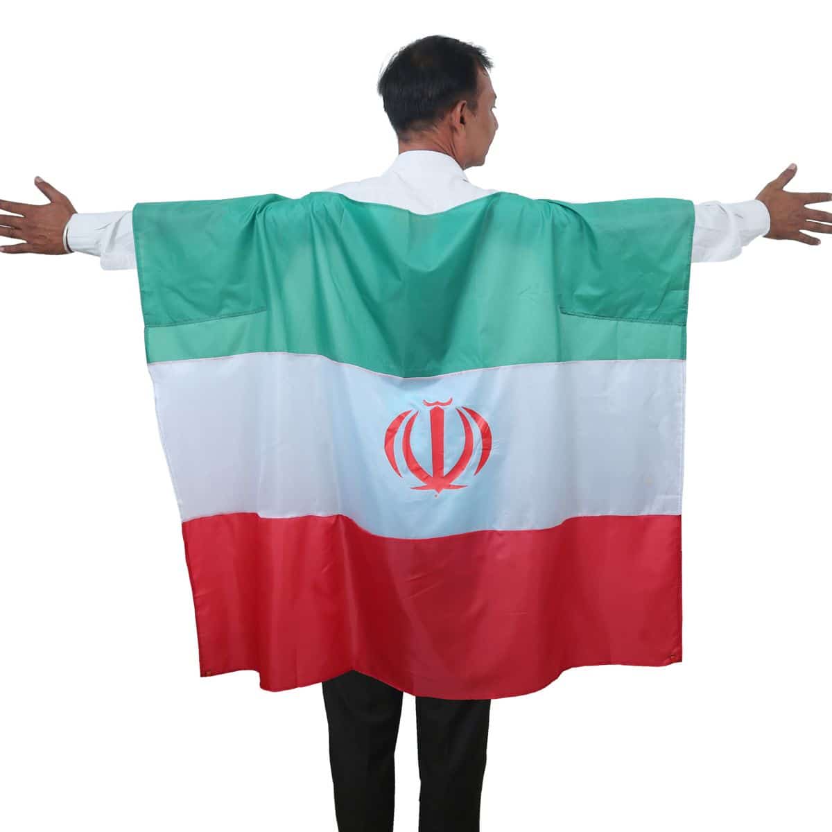 Fan Poncho "Iran" Umhang Flagge Fußball WM Länder Cape