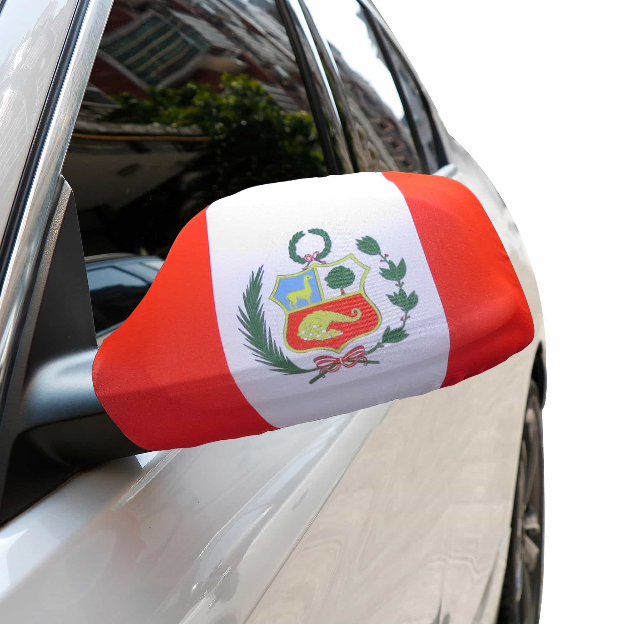 Auto Außenspiegel Fahne Set "Peru" Bikini Flagge EM WM