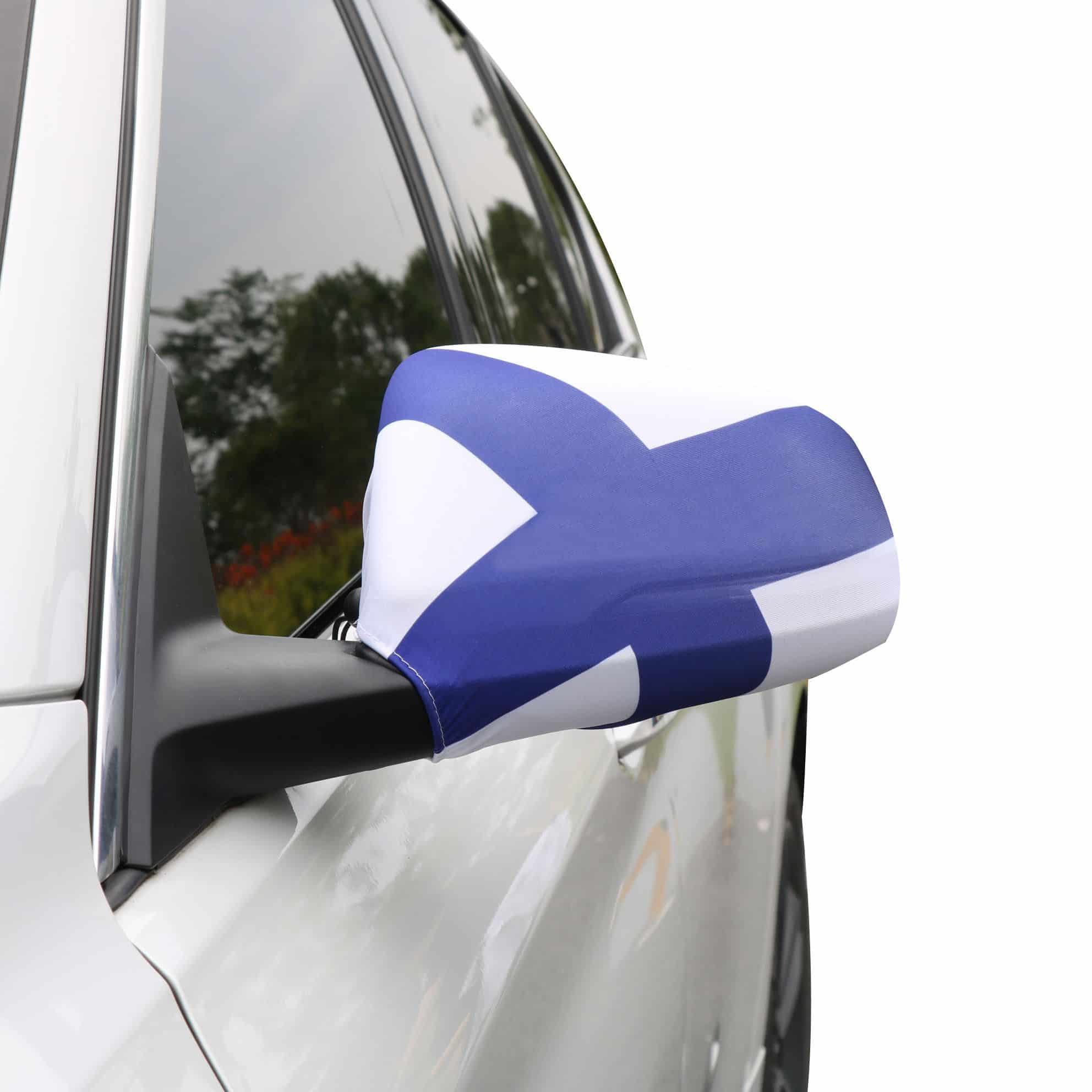 Auto Außenspiegel Fahne Set "Finnland" Finland Bikini Flagge EM WM