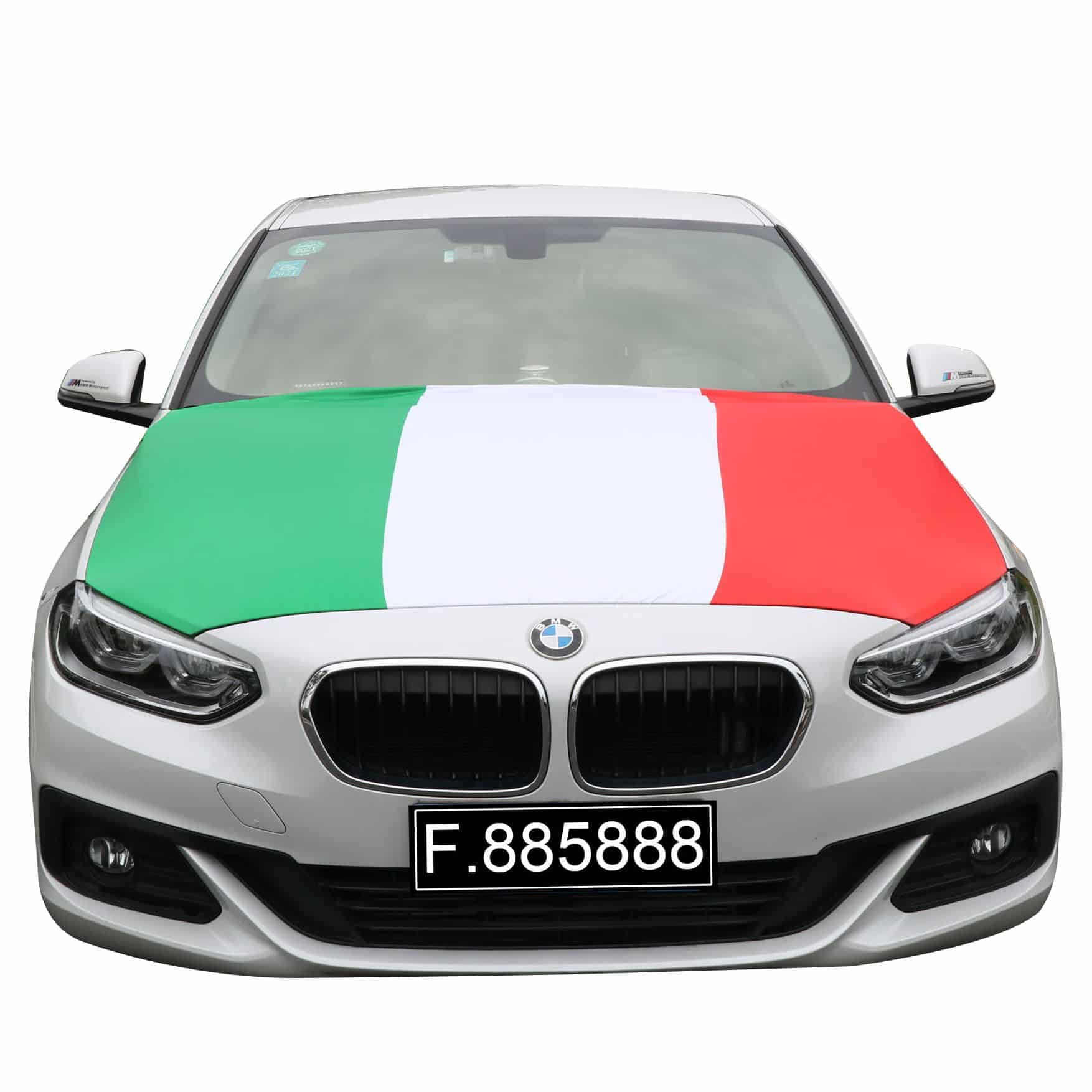 EM Fußball "Italien" Italy Italia Motorhauben Überzieher Auto Flagge