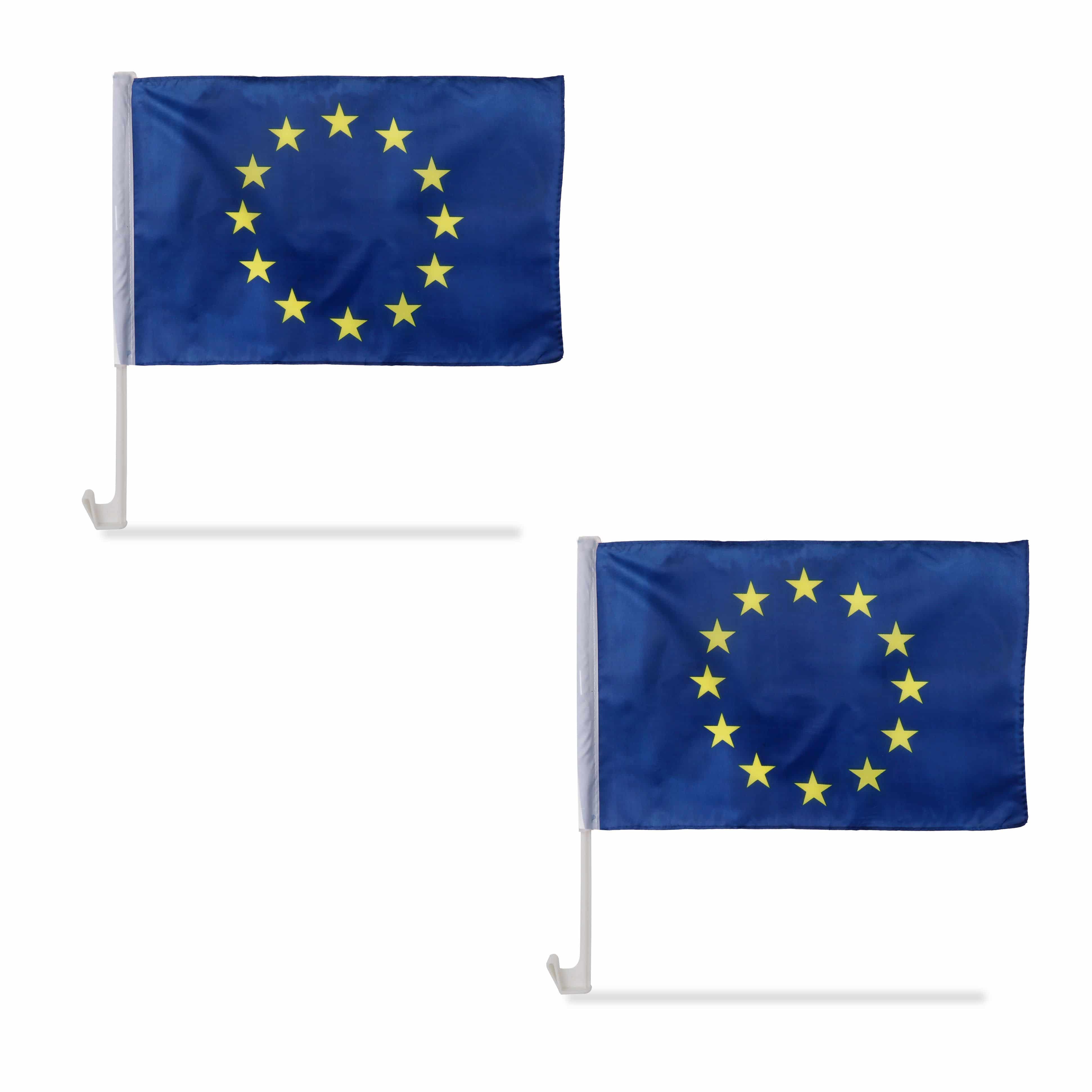 2er SET "Auto Flagge" Fahne WM Länder Fußball Fan