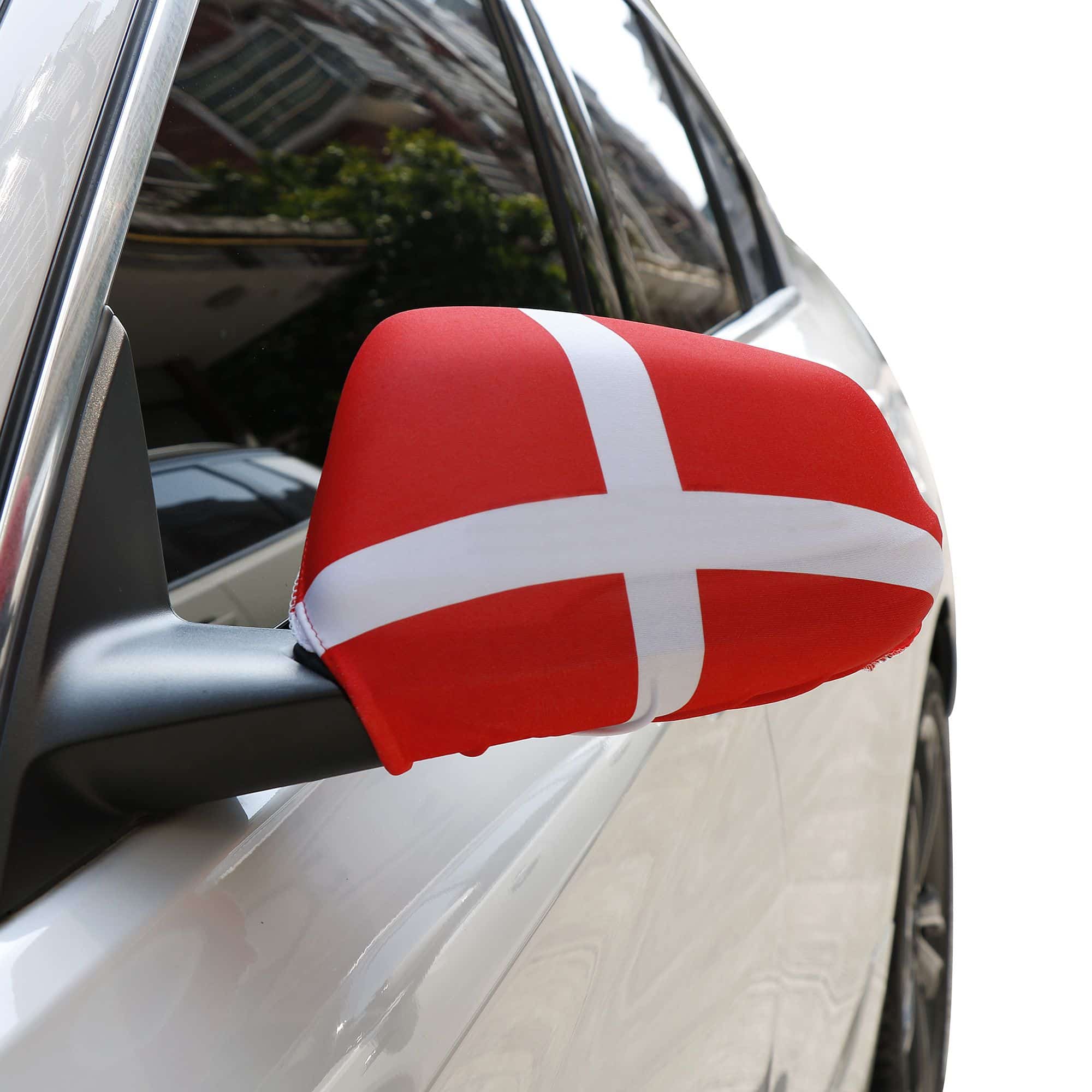 Auto Außenspiegel Fahne Set "Dänemark" Denmark Dansk Bikini Flagge EM WM