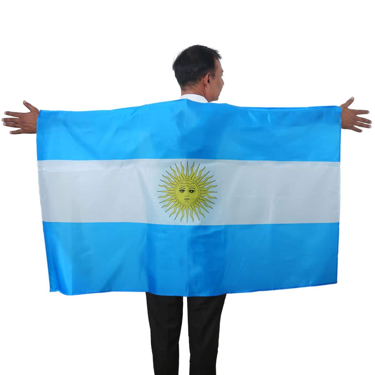 Fan Poncho "Argentinien" Argentina Umhang Flagge Fußball WM Länder Cape