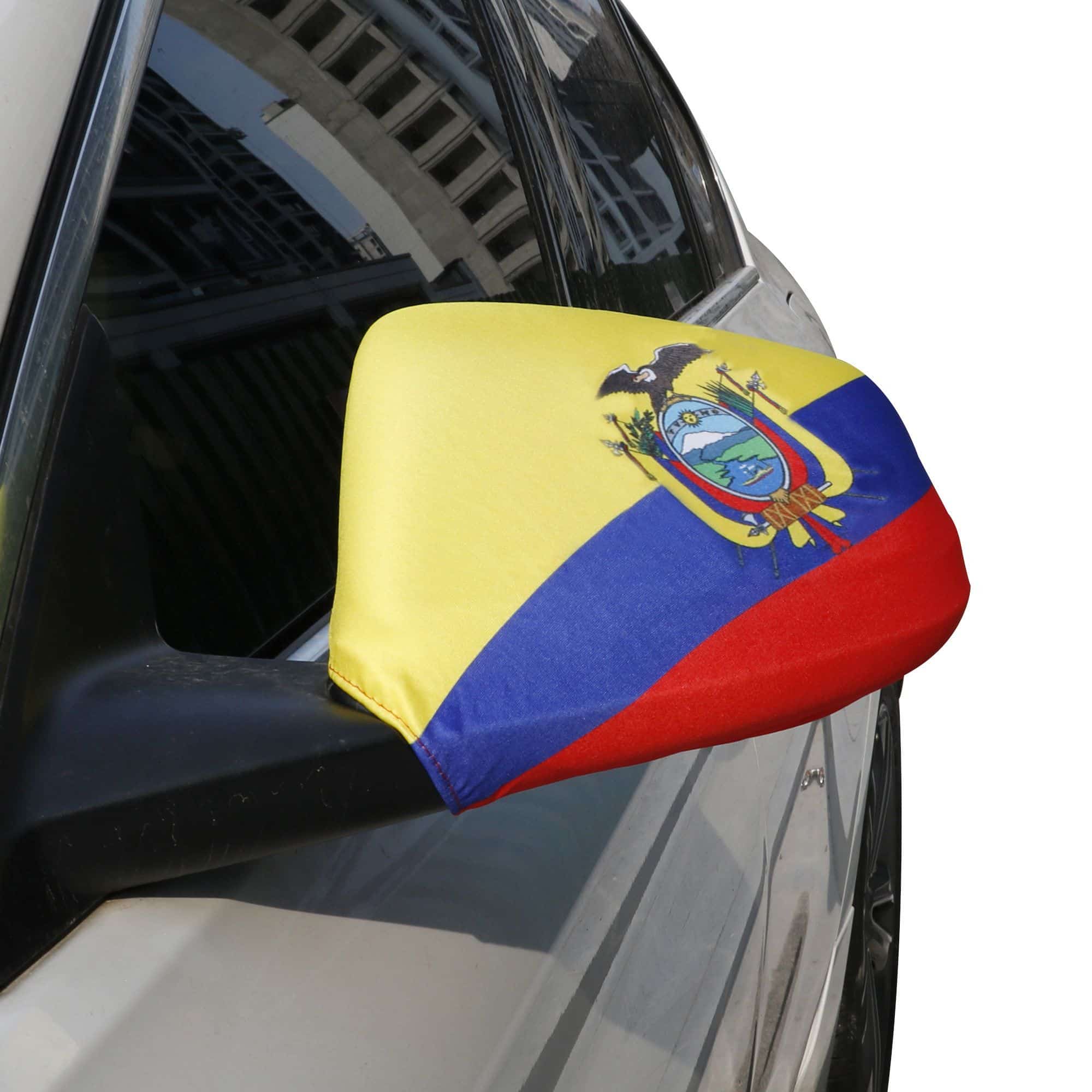 Auto Außenspiegel Fahne Set "Ecuador" Bikini Flagge EM WM