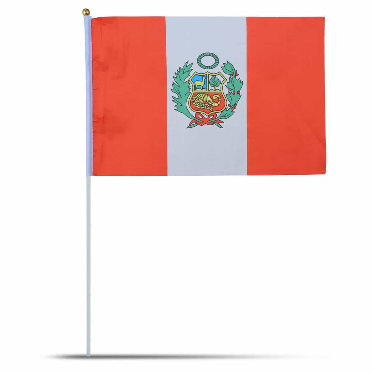 10er Set Fahne Flagge Winkfahne "Peru" Handfahne EM WM