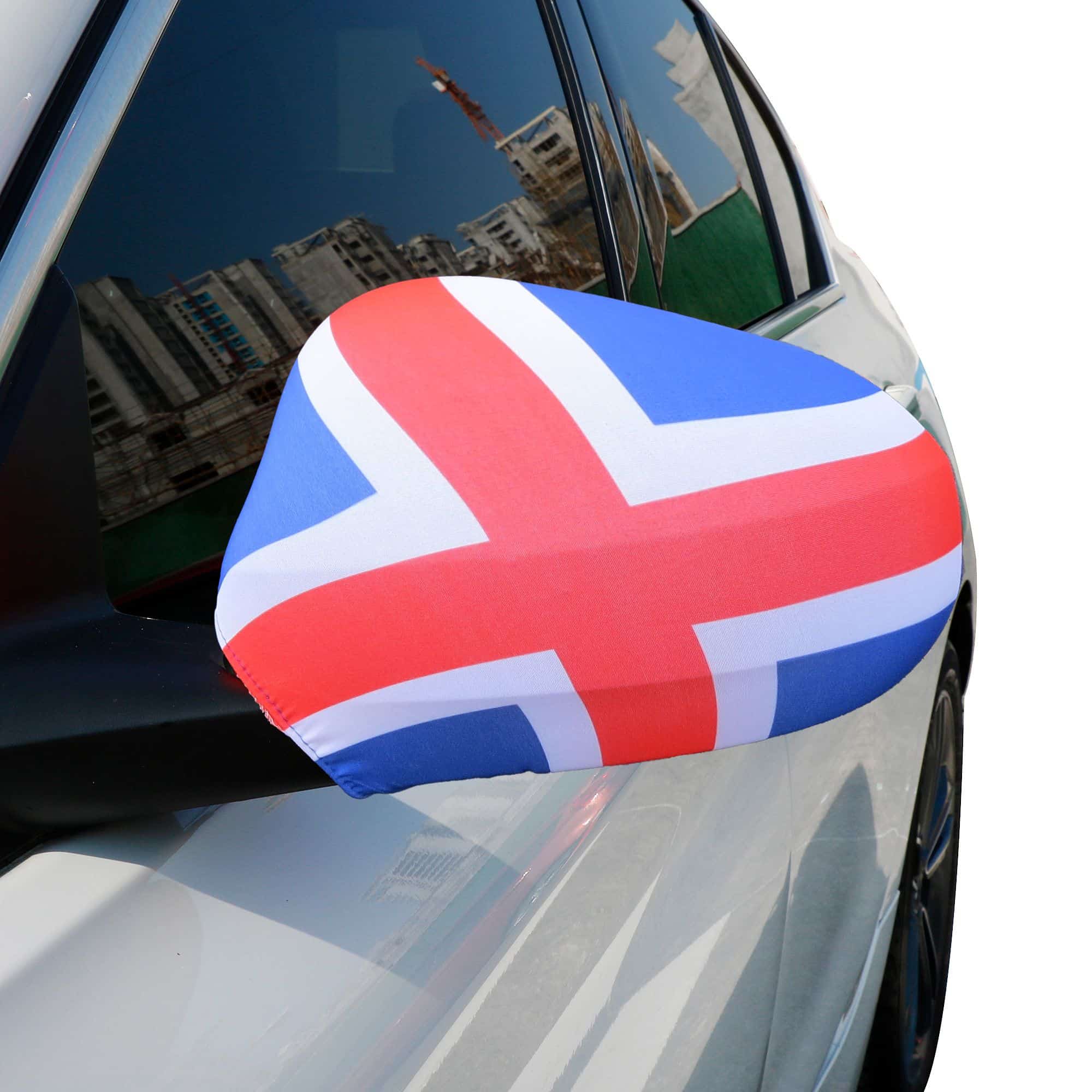 Auto Außenspiegel Fahne Set "Island" Iceland Bikini Flagge EM WM