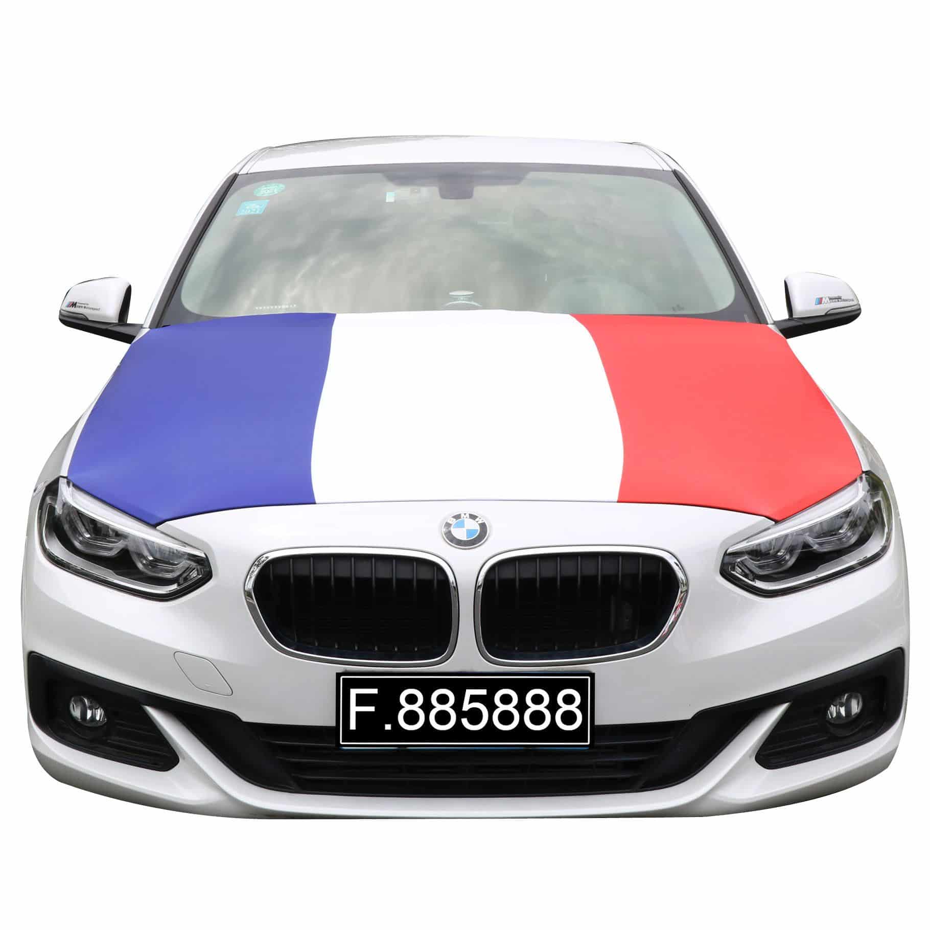 EM Fußball "Frankreich" France Motorhauben Überzieher Auto Flagge Fahne