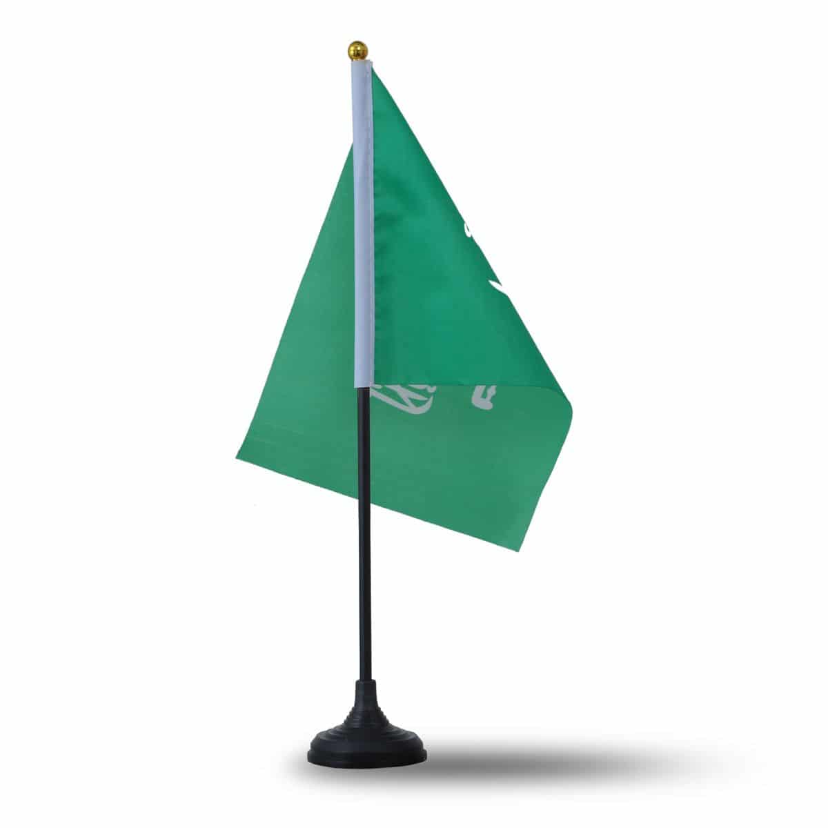 Mini Handfahnen mit Tischständer Fuß 10 Stück Set "Saudi-Arabien" Saudi Arabia EM WM Flaggen Fanarti