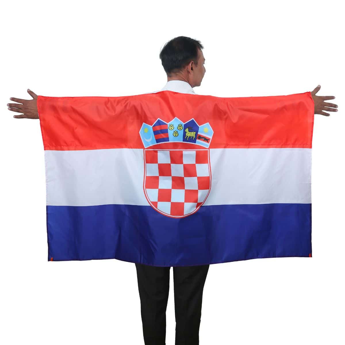 Fan Poncho "Kroatien" Croatia Umhang Flagge Fußball WM Länder Cape