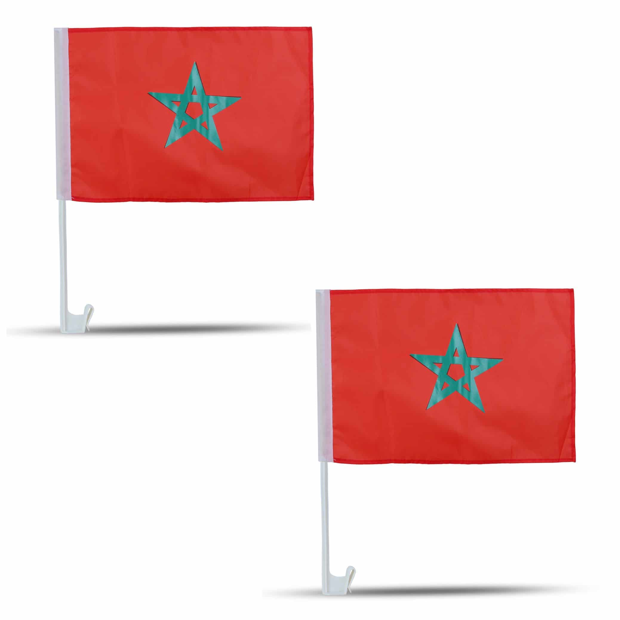 2er SET "Auto Flagge" Fahne WM Länder Fußball Fan