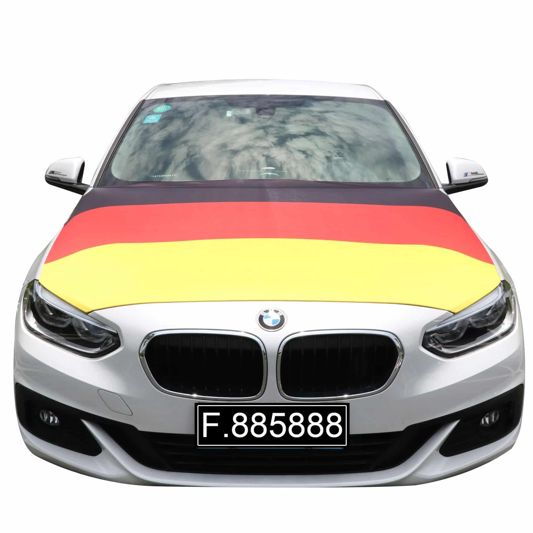 EM Fußball "Deutschland" Germany Motorhauben Überzieher Auto Flagge Fahne