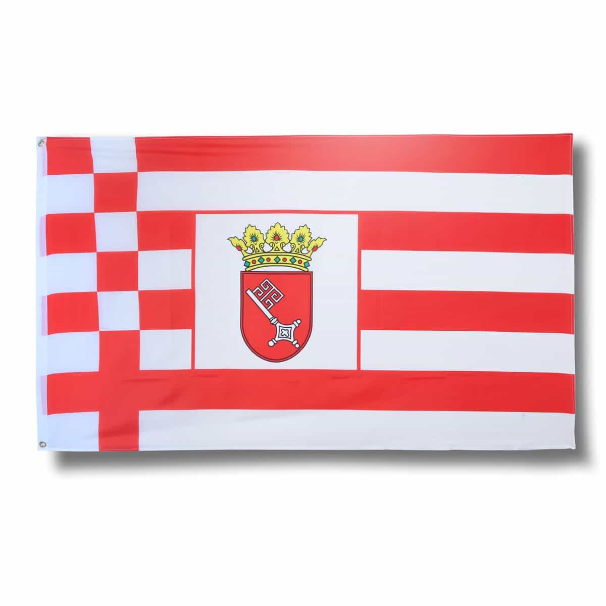 Bremen Fahne Flagge 90 x 150 cm Fanartikel Hissfahne Ösen WM EM
