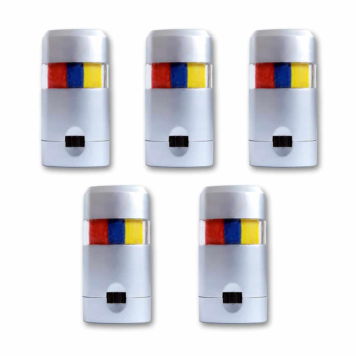 5er Set Fanschminke Makeup-Stift Länderfarben Anfeuern Fussball