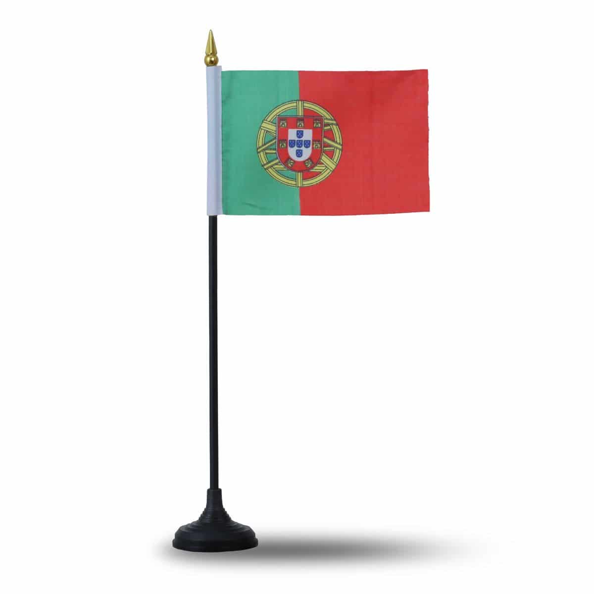 Mini Handfahnen mit Tischständer Fuß 10 Stück Set "Portugal" EM WM Flaggen Fanartikel