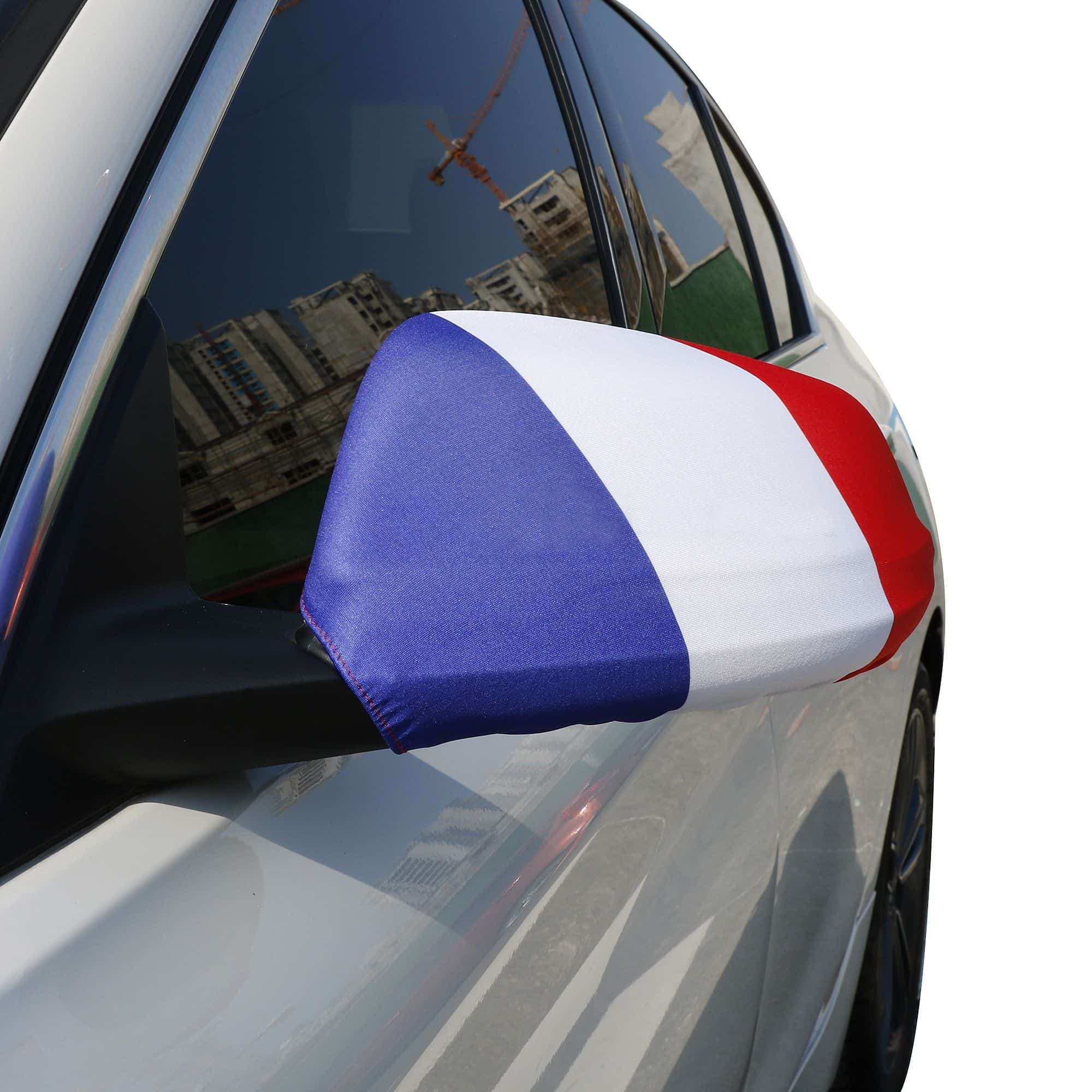Auto Außenspiegel Fahne Set "Frankreich" France Bikini Flagge EM WM