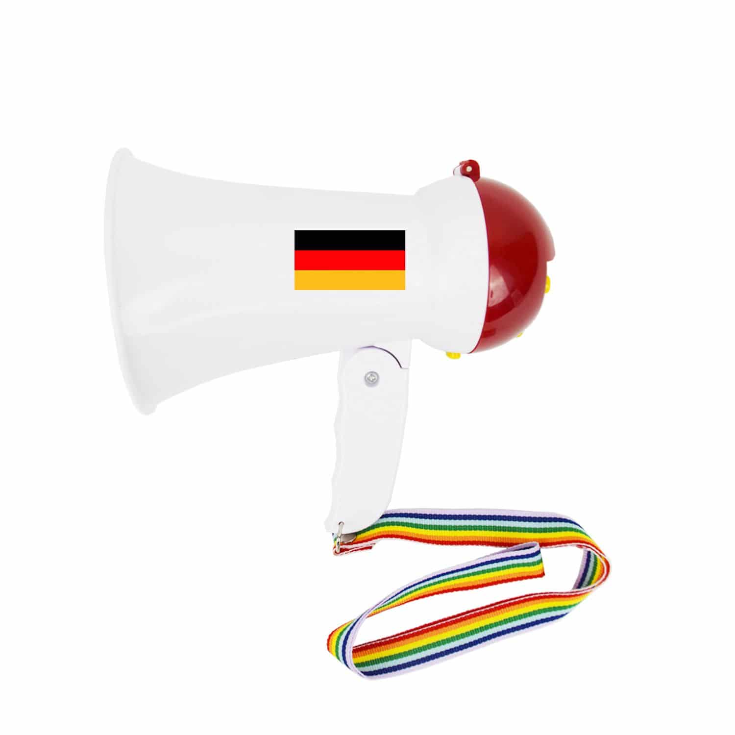Megaphone "Klein" Fan WM Fußball Länder Sound Tröte Lärm Anfeuern