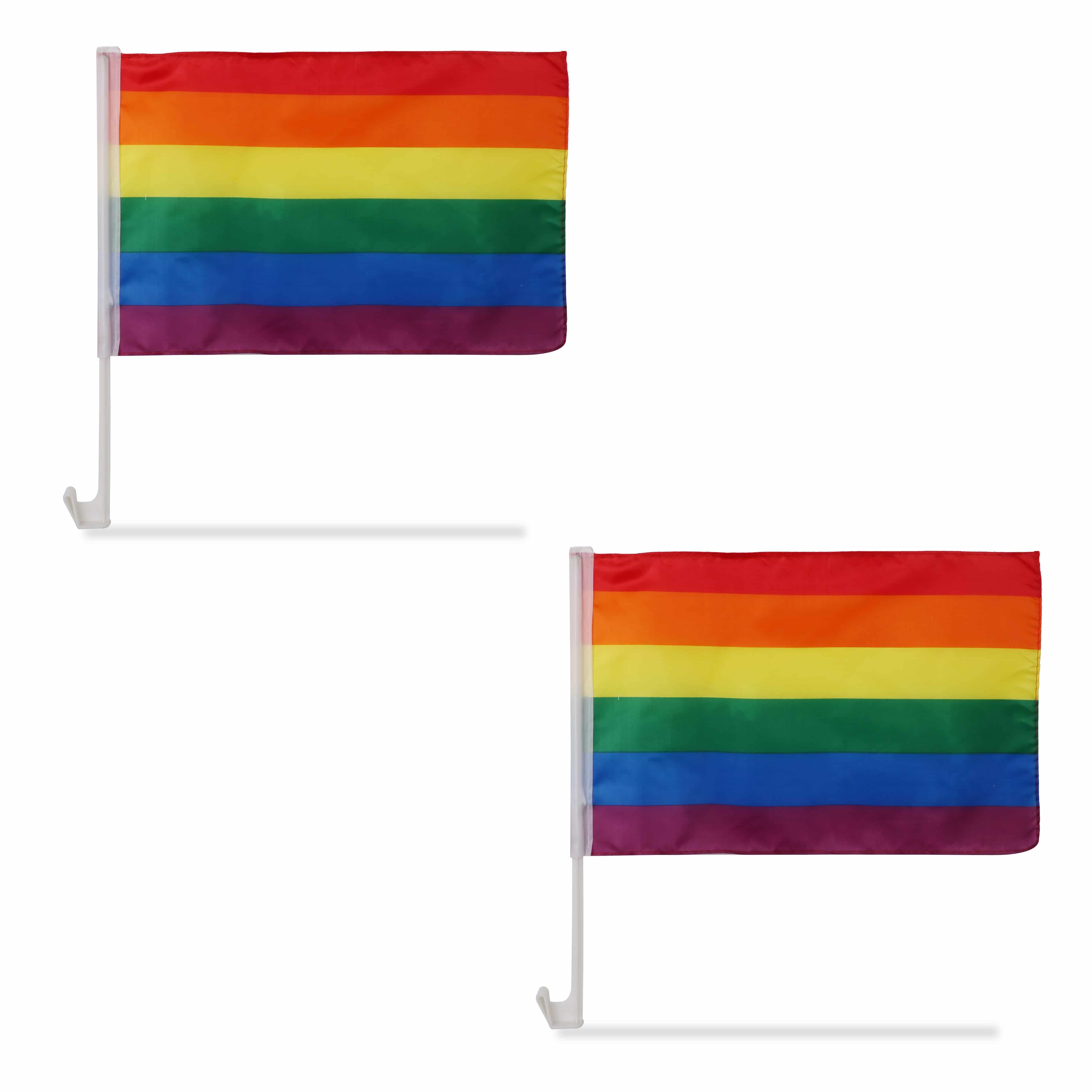 2er SET "Auto Flagge" Fahne WM Länder Fußball Fan