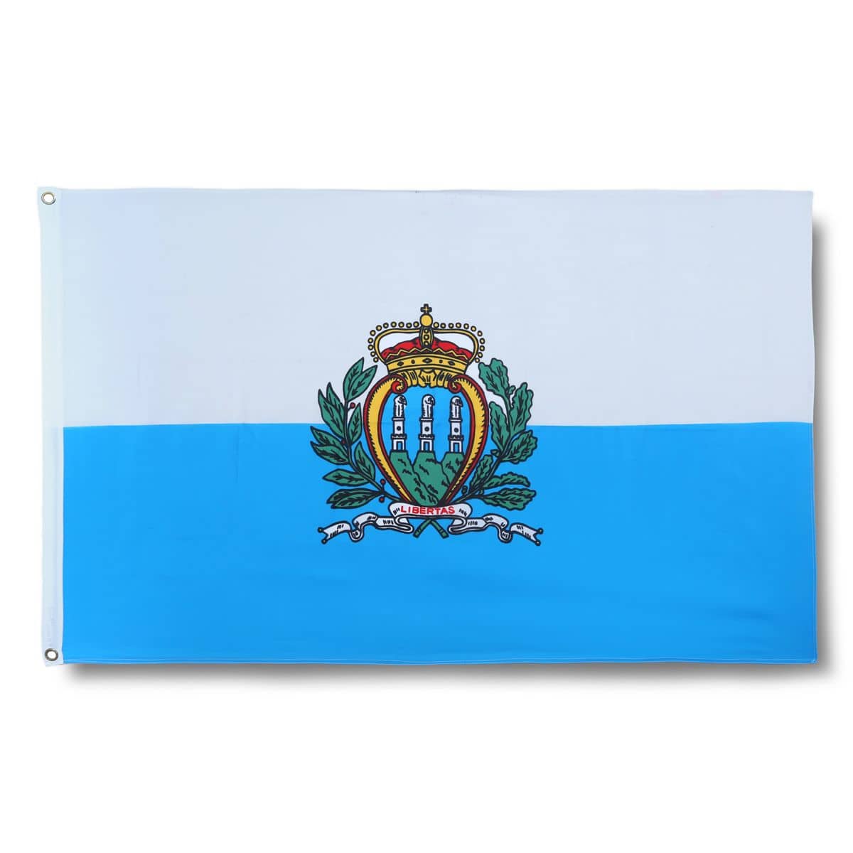 San Marino Fahne Flagge 90 x 150 cm Fanartikel Hissfahne Ösen WM EM