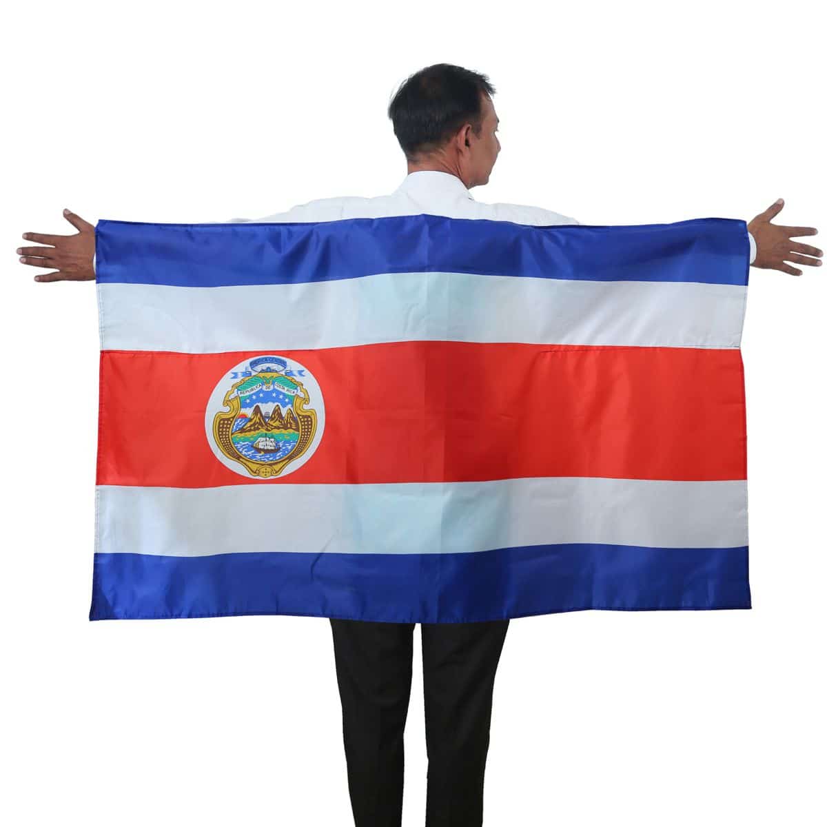 Fan Poncho "Costa Rica" Umhang Flagge Fußball WM Länder Cape