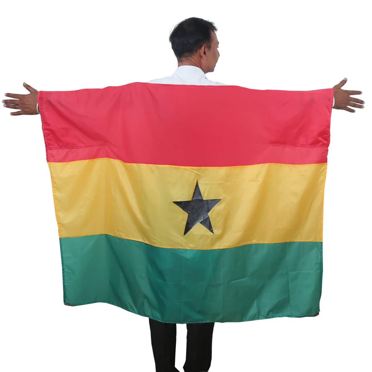 Fan Poncho "Ghana" Umhang Flagge Fußball WM Länder Cape