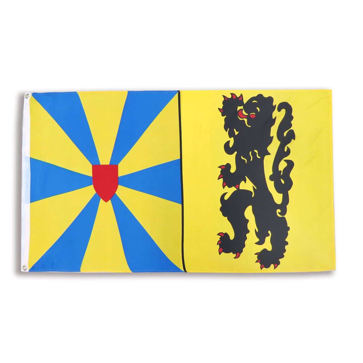 Westflandern Fahne Flagge 90 x 150 cm Fanartikel Hissfahne Ösen WM EM