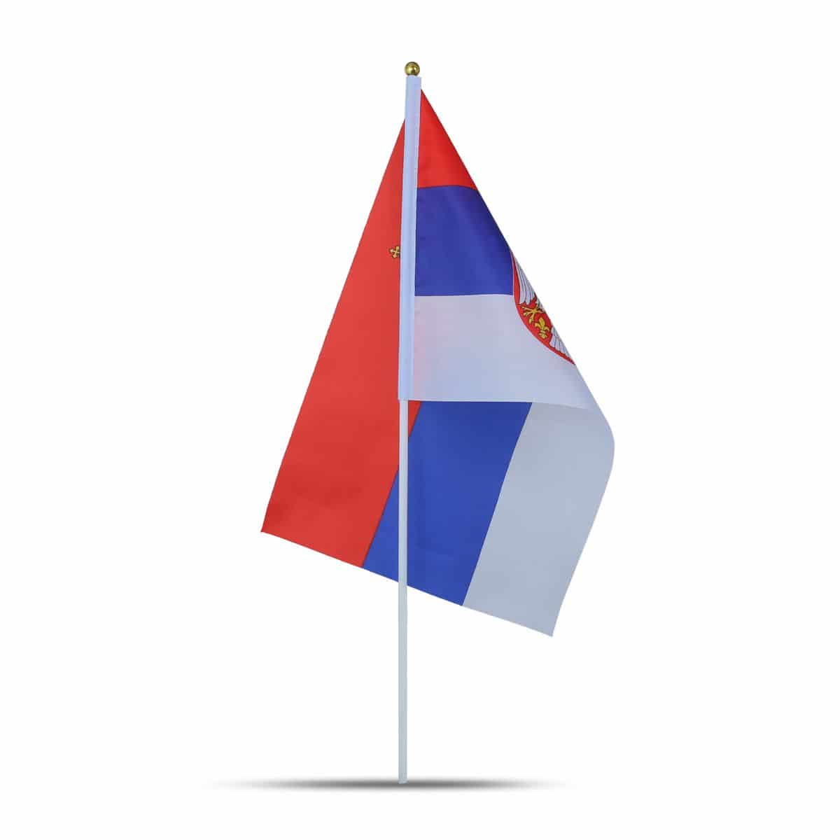 10er Set Fahne Flagge Winkfahne "Serbien" Serbia Handfahne EM WM