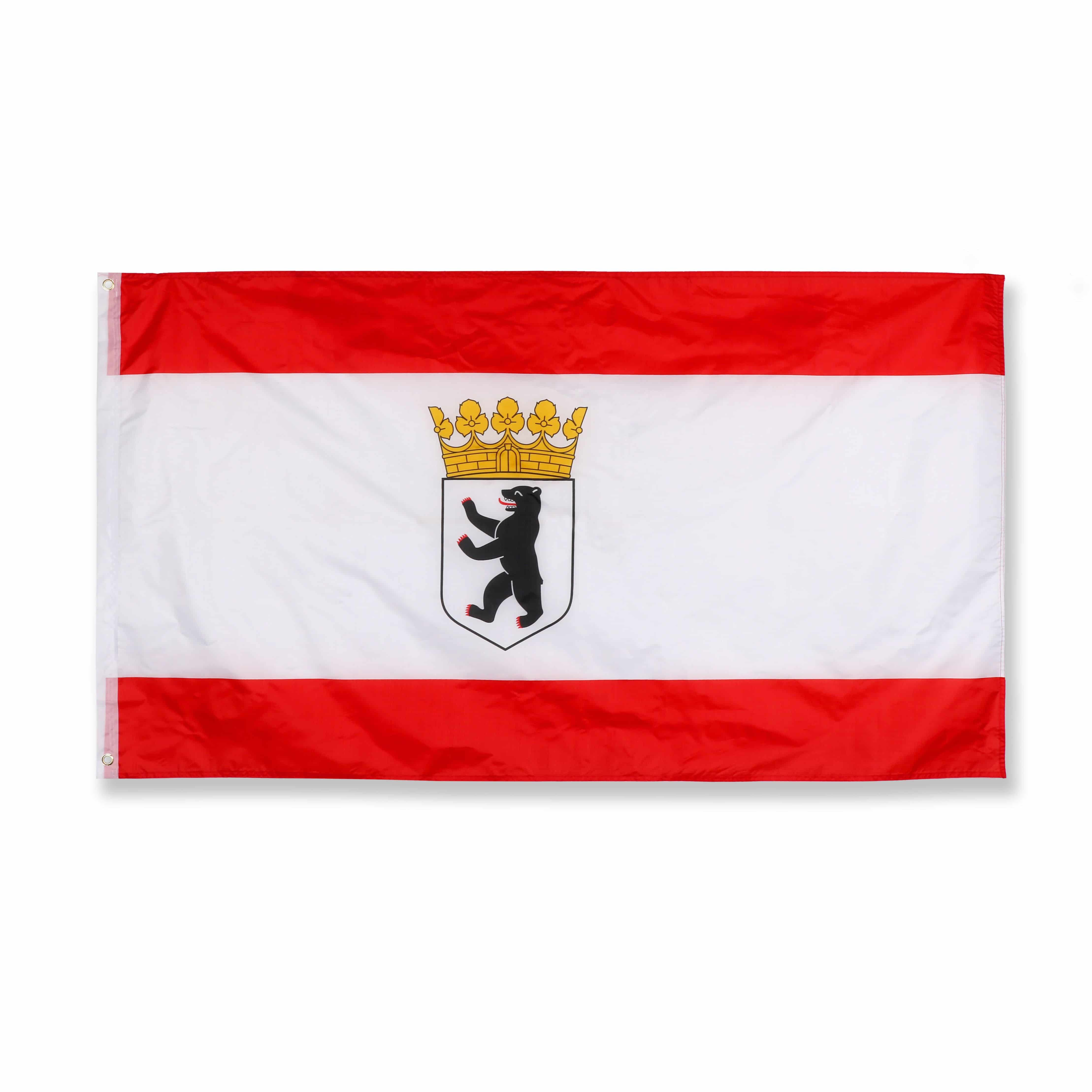 Berlin Fahne Flagge 90 x 150 cm Fanartikel Hissfahne WM EM