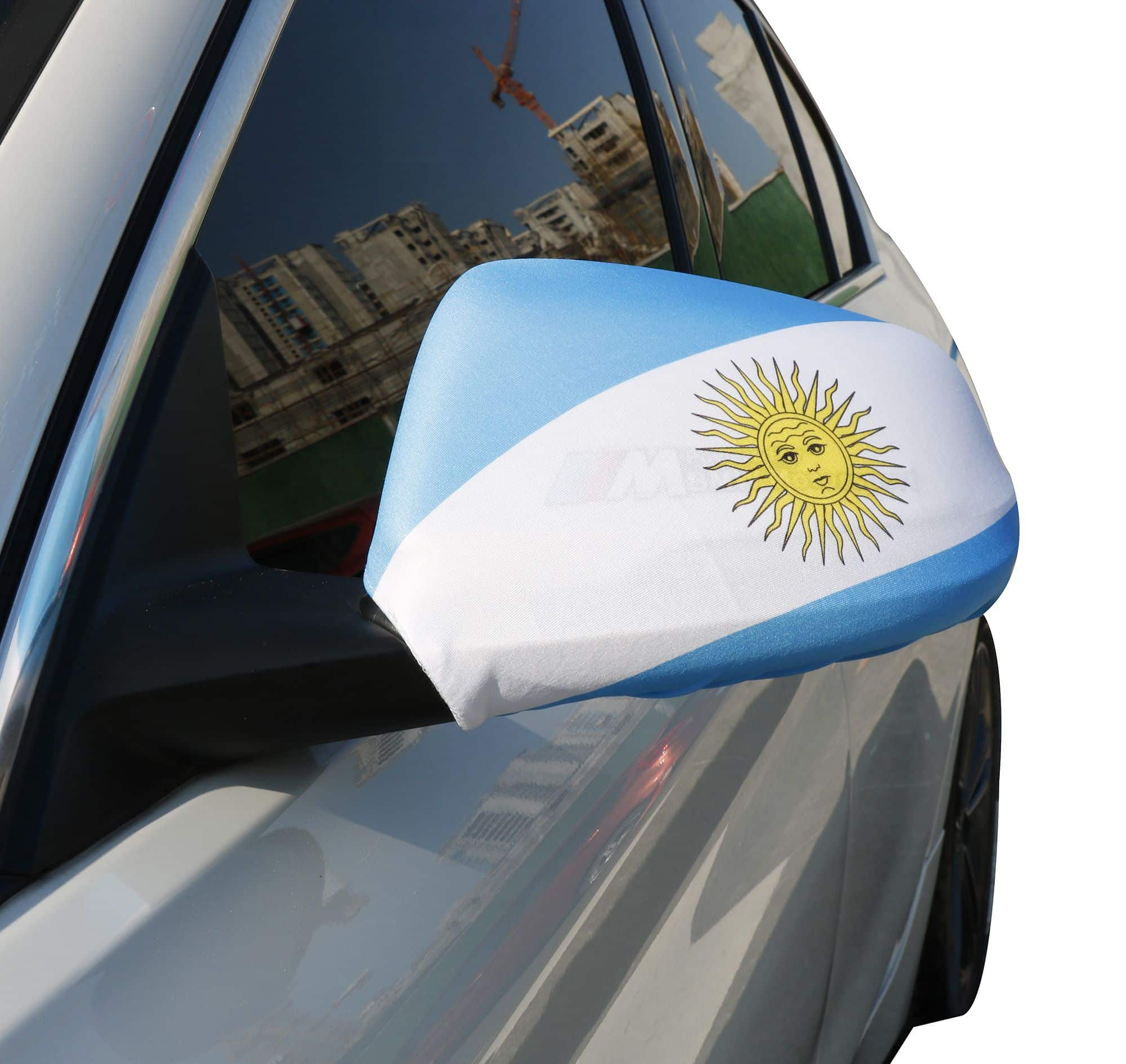 Auto Außenspiegel Fahne Set "Argentinien" Argentina Bikini Flagge EM WM