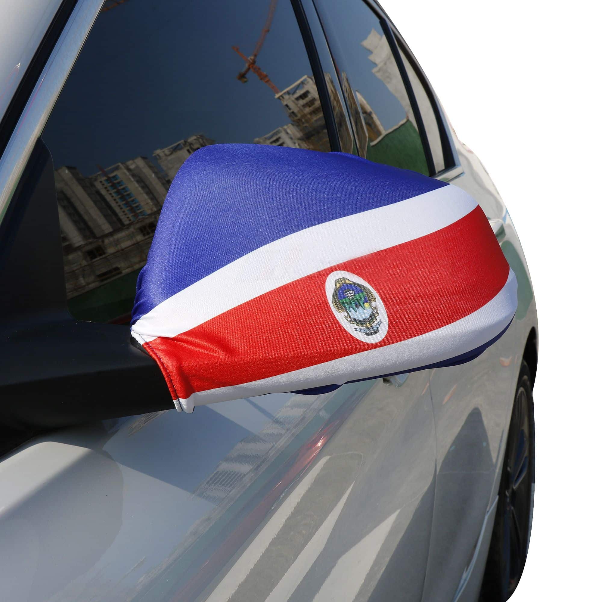 Auto Außenspiegel Fahne Set "Costa Rica" Bikini Flagge EM WM