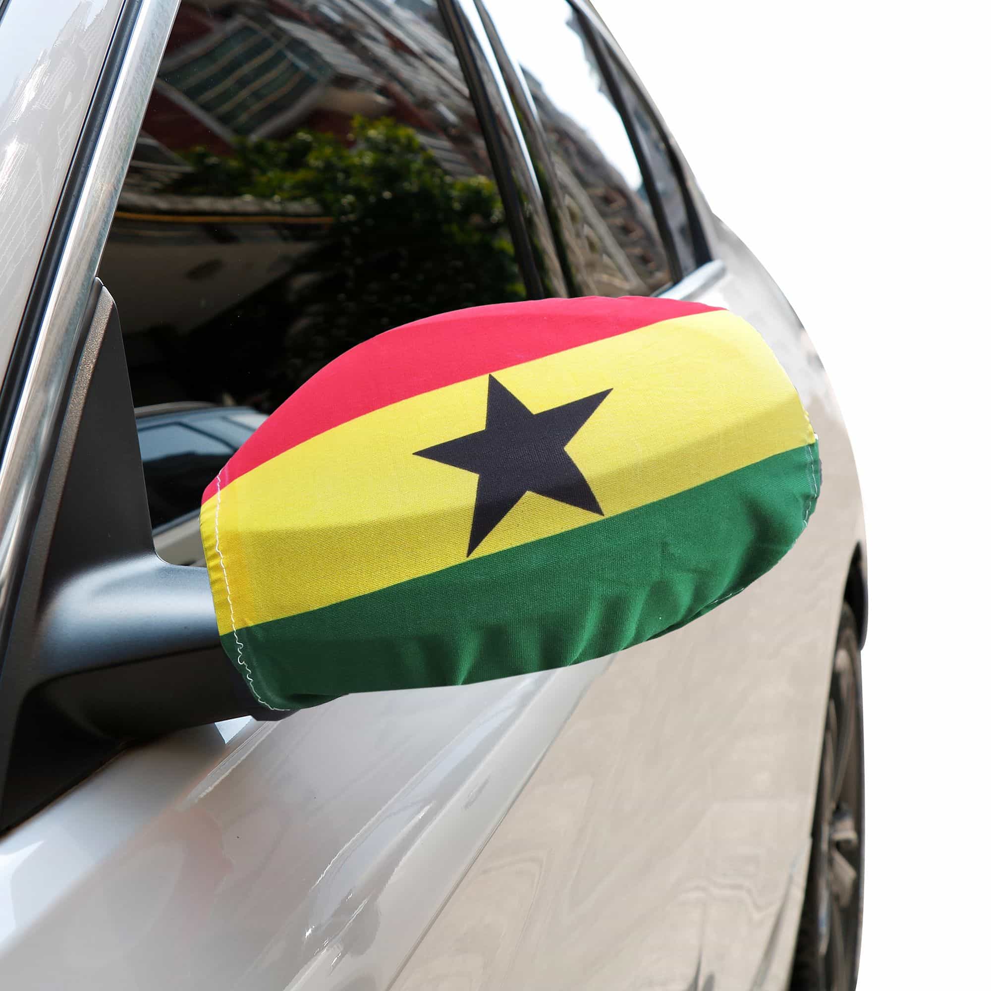 Auto Außenspiegel Fahne Set "Ghana" Bikini Flagge EM WM