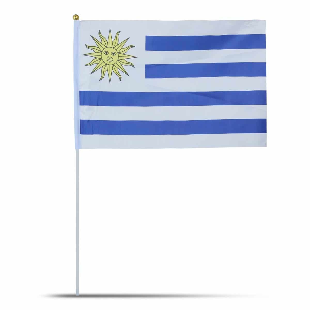 10er Set Fahne Flagge Winkfahne "Uruguay" Handfahne EM WM