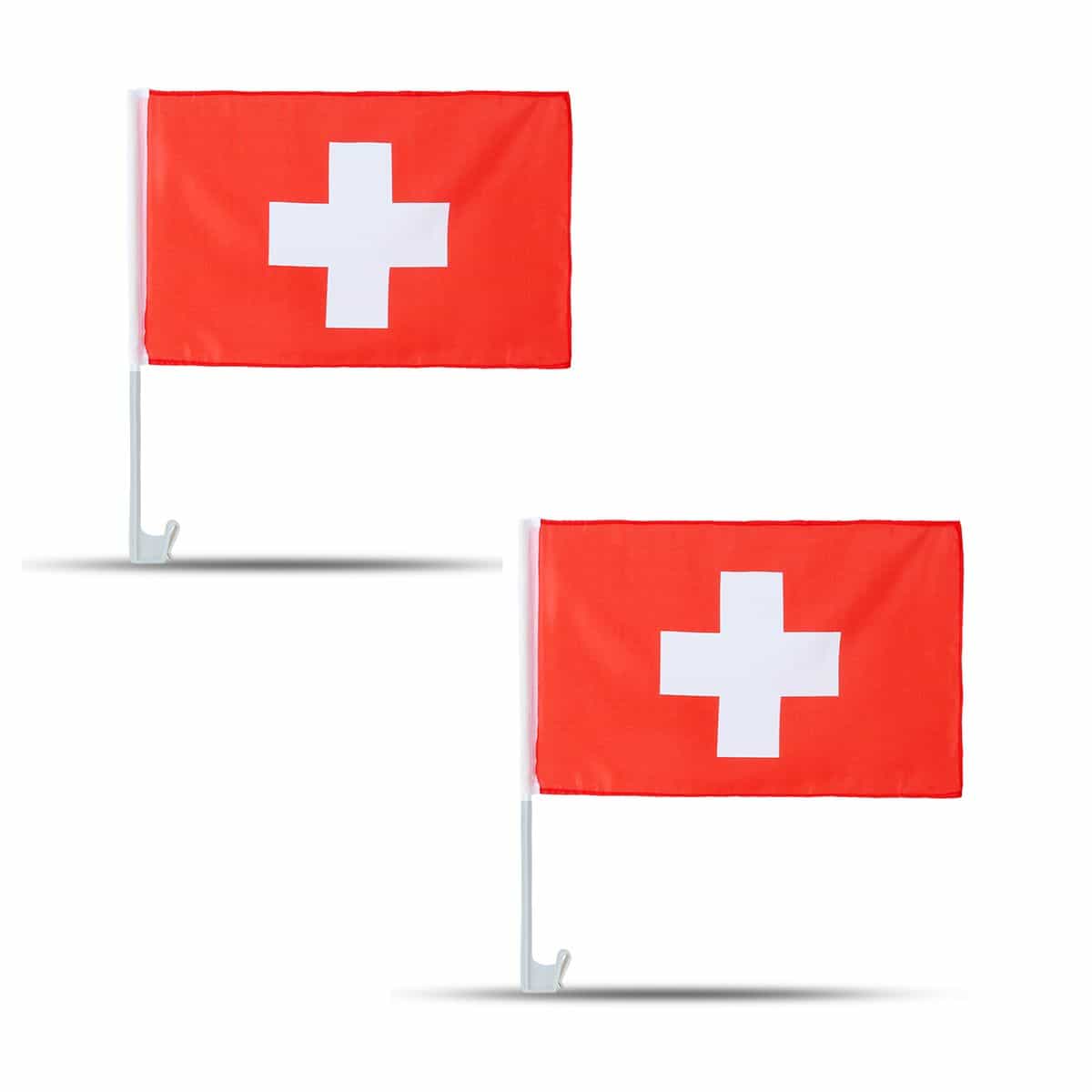 2er SET "Auto Flagge" Fahne WM Länder Fußball Fan